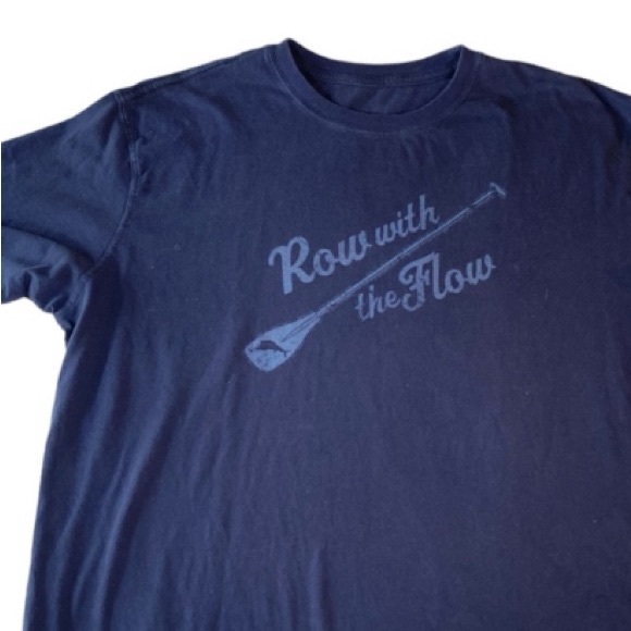 Tommy Bahama RELAX “Row With The Flow” Navy T-shirt - Picture 3 of 10